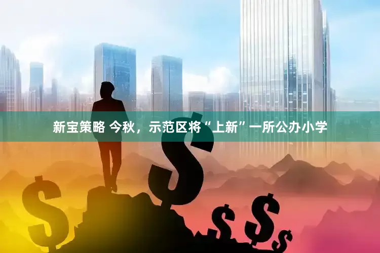 新宝策略 今秋，示范区将“上新”一所公办小学