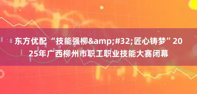 东方优配 “技能强柳 匠心铸梦”2025年广西柳州市职工职业技能大赛闭幕